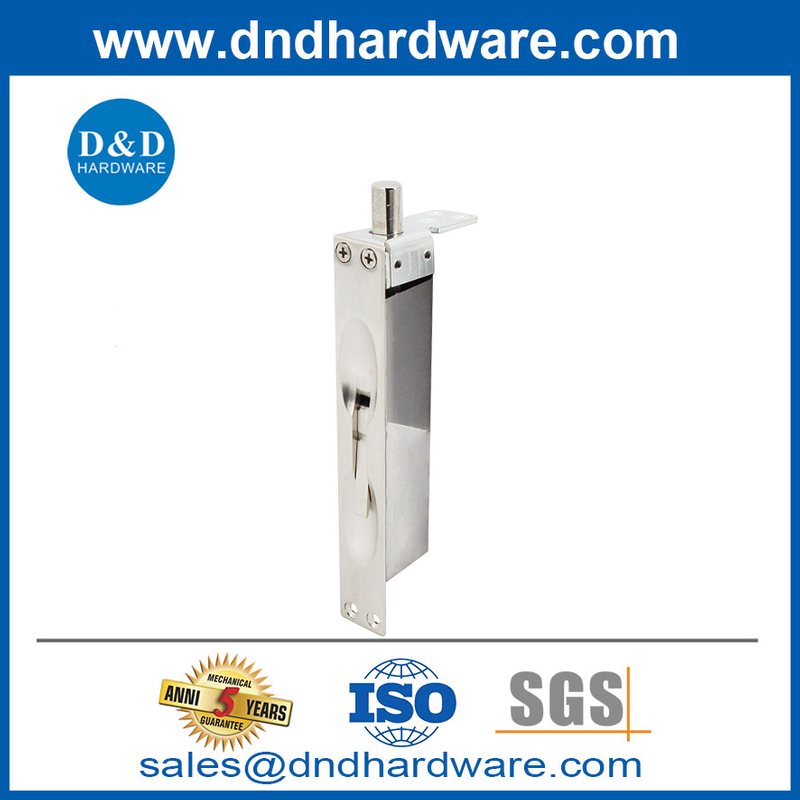 สลักเกลียวประตูทองเหลืองสีเงินสำหรับโรงแรม DDDB034