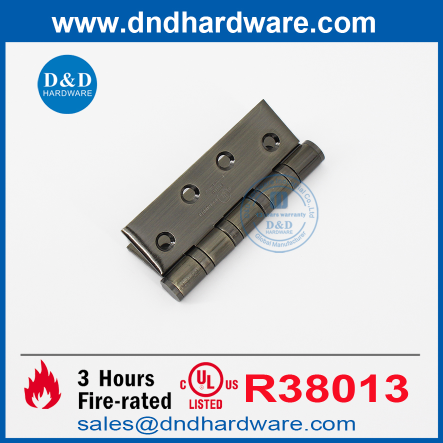 สแตนเลสสตีลสี่ลูกแบริ่งทองเหลืองทองเหลืองบานพับบานพับ UL บานพับ DDSS003-FR-4X3X3