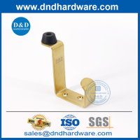 Satin Brass เกรด Sus304 ประตูจุกพร้อมเบ็ดเสื้อสำหรับห้องน้ำ DDDS024