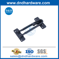 โลหะผสมสังกะสี Matt Black Apartment Door Guard Lock อุปกรณ์เสริม DDDG008