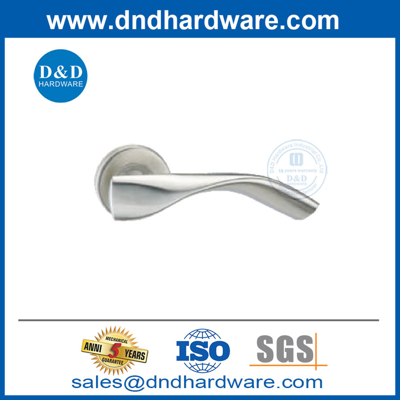 Manuse da porta industrial Aço inoxidável Mandilhas de portas de alavanca sólida DDSH049