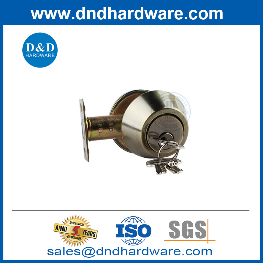 สแตนเลสสตีลคันโยกทองเหลืองด้านหน้าเข้าล็อกเซ็ต Deadbolt Lock-DDLK008