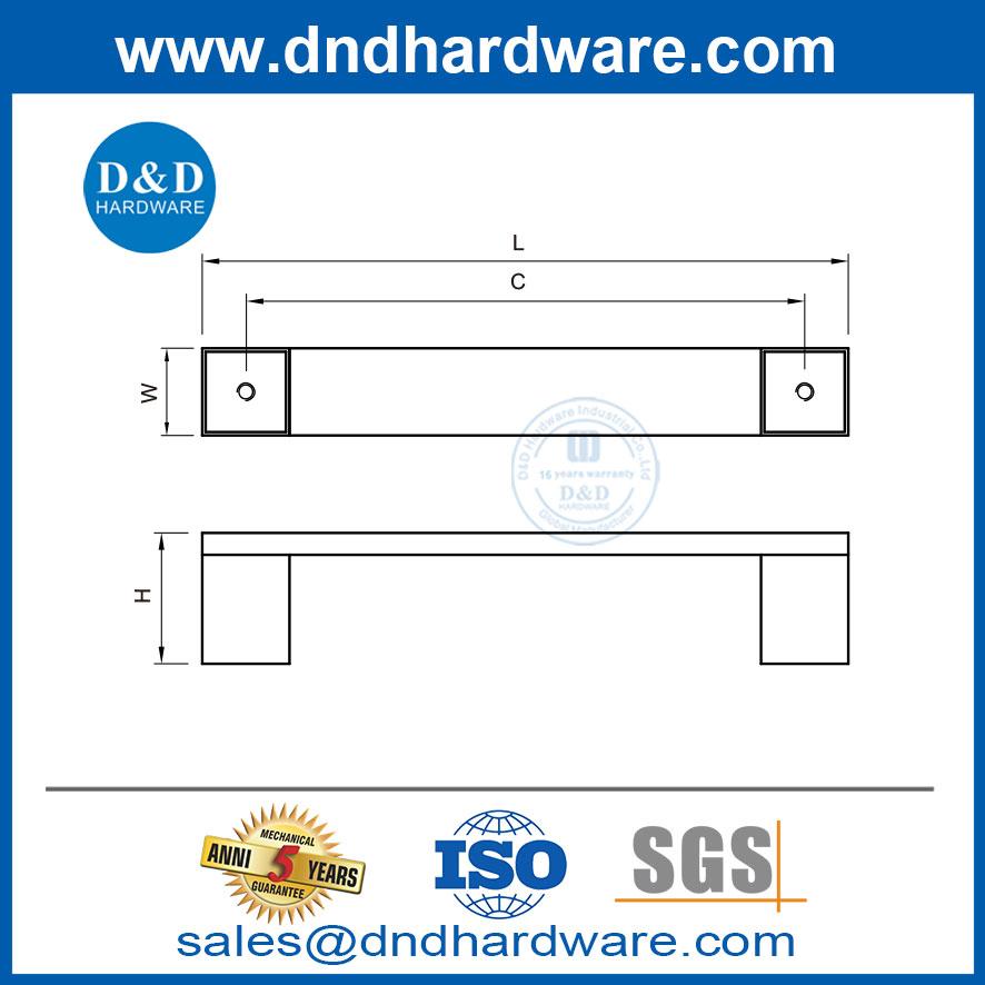 ตู้เก็บของที่ทันสมัยด้ามจับประตูโรงงานจีนด้ามจับคุณภาพสูง DDFH038
