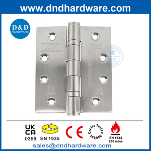 4.5 นิ้ว BS EN1935 CE MARK Fire Fire Door Hinge สำหรับประตูภายใน DDSS001-CE