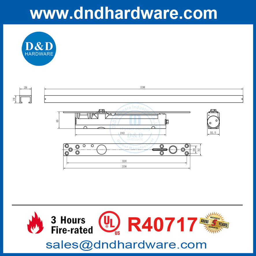 UL ที่ได้รับความนิยม AULT SLIDED HYDRAULIC HYDRAULIC CALEDED COLOSERS DDDC053