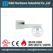 Punho de porta externo da alavanca da forma quadrada de aço inoxidável para a única porta-DDTH019