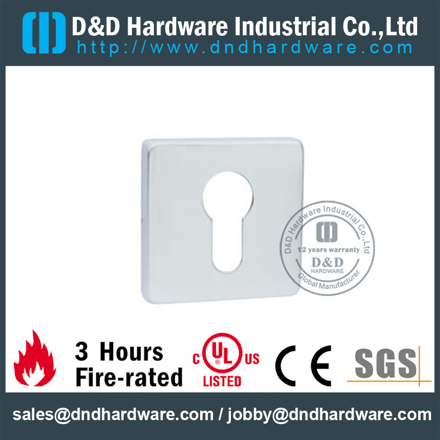 Aço Inoxidável 316 Square Escutcheon-D & D Hardware