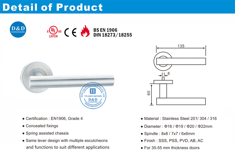 Handle Lever Kelas 4-DDTH009-D & D Hardware
