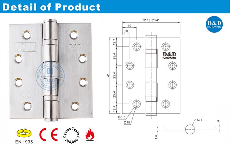 CE Metal Door ENGLDDSS001-CE-4X3.5X3-D & D Hardware
