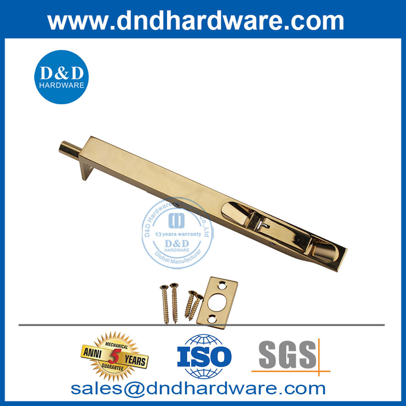 ทองเหลืองขัดเงา 8 นิ้วหล่อ SS304 ความปลอดภัยทองฟลัช BOLT-DDDB001