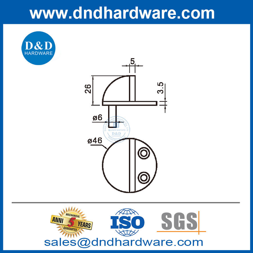 สแตนเลสด้านนอกประตูความปลอดภัยประตูรอบประตูสำหรับตลาดยุโรป-DDDS046