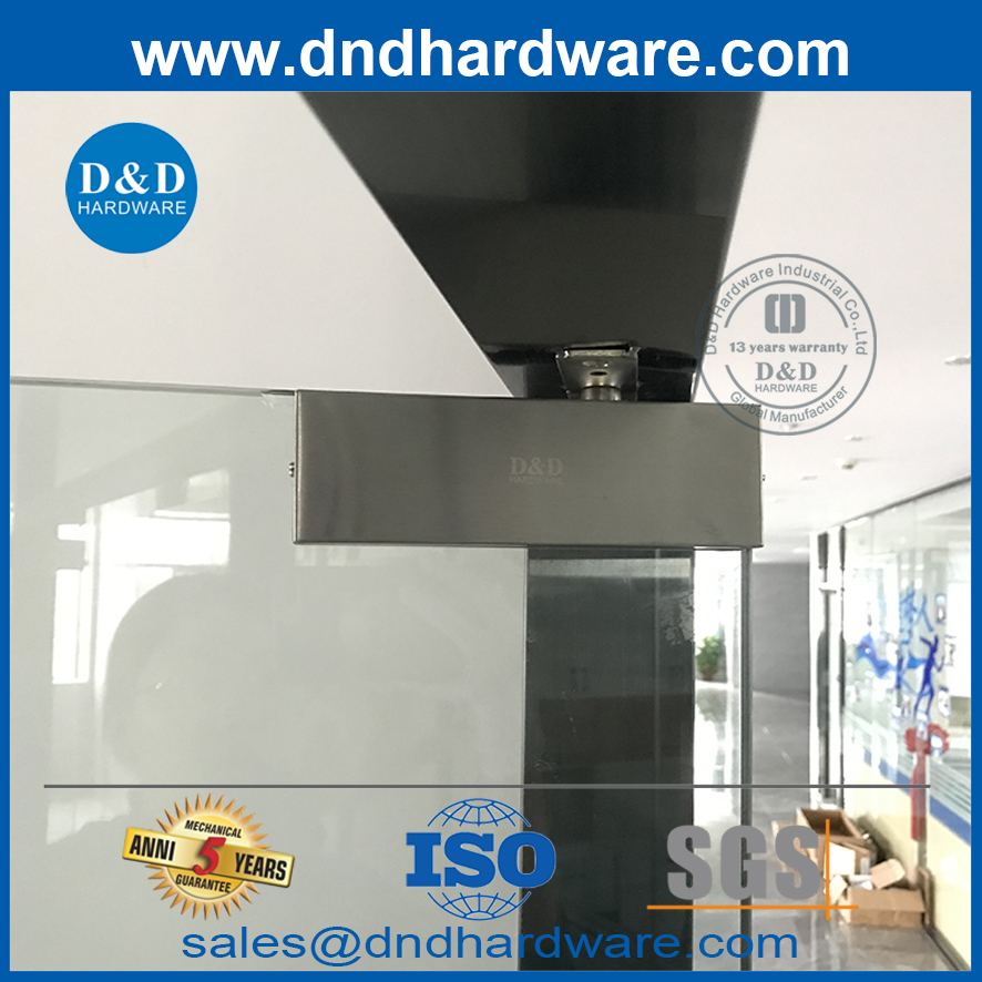 Adaptador de remendo superior de porta de vidro de 12 mm para porta comercial-DDPT007
