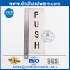 Placa de pressão de aço inoxidável para porta da frente do mercado-DDSP004