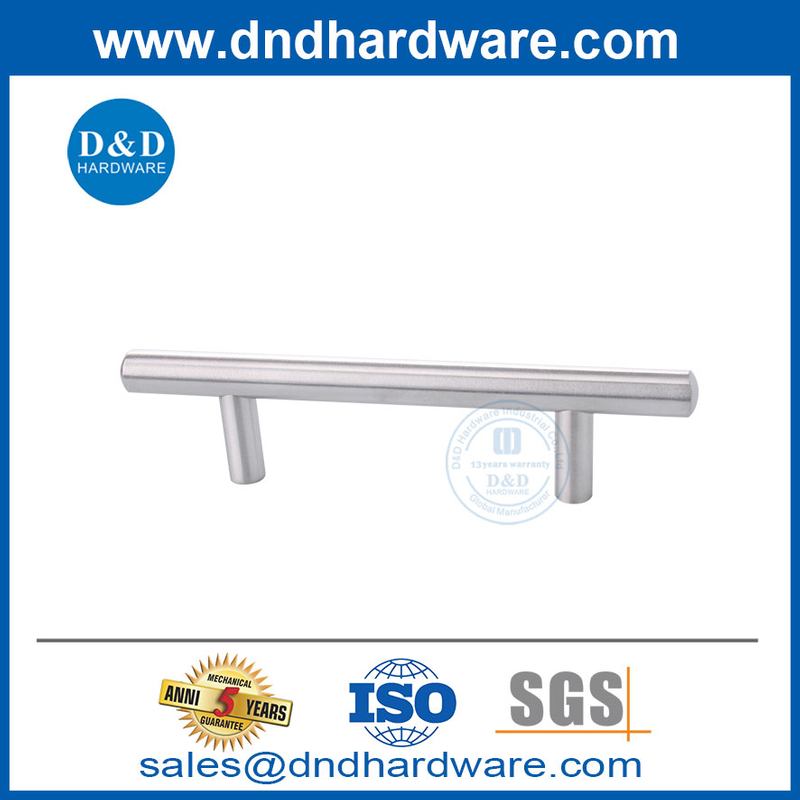 ซาตินสแตนเลส T บาร์เฟอร์นิเจอร์ประตูดึงที่จับสำหรับ Home-DDFH001