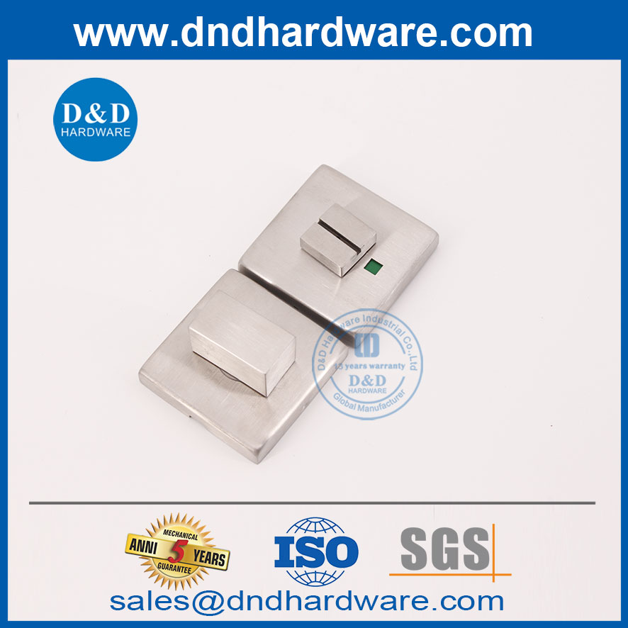 สแตนเลสเทิร์นเทิร์นและปล่อยพร้อมตัวบ่งชี้สำหรับห้องน้ำสาธารณะ DDIK009