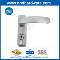 โลหะผสมโลหะผสม Chrome Nickel Escutcheon Lever สำหรับ Metal Wood Door-DDPD041