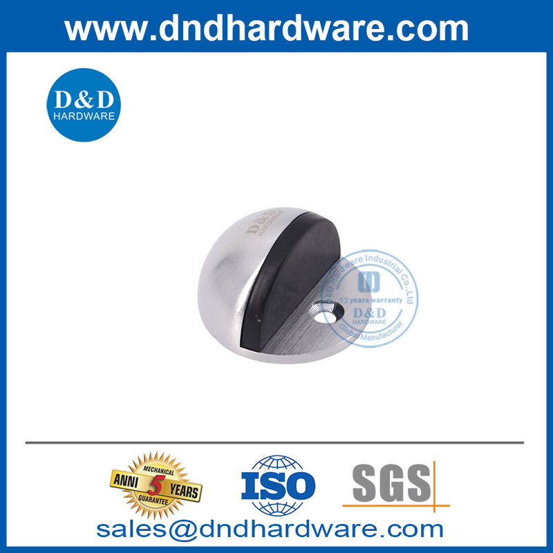 สังกะสีอัลลอยด์ฮาล์ฟมูนซาตินโครเมี่ยมประตูกลางแจ้งหยุด DDDS004