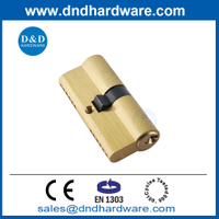 โปรไฟล์ยูโร EN1303 Stain Brass Double Open Cylinder 70mm Door Lock Cylinder สำหรับตลาดตะวันออกกลาง DDLC003