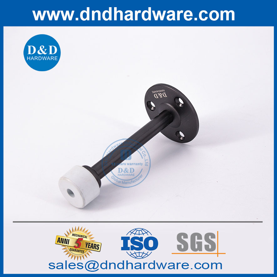 Matte Black SS AISI304 ประตูไม้ในร่มสูงหยุด DDDS018