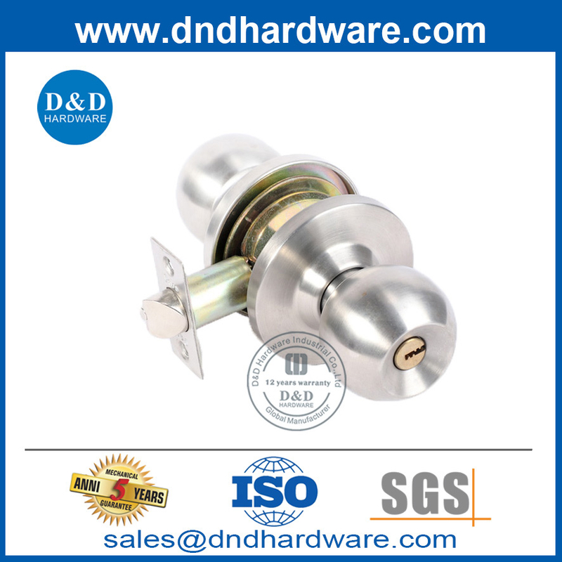 สังกะสีอัลลอยด์ประเภททรงกระบอกล็อคประตูสำหรับประตูด้านนอก DDLK038