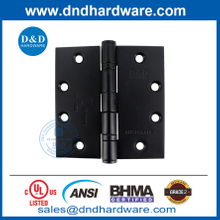 SS304 บานพับประตูเชิงพาณิชย์สีดำ ANSI BHMA ไฟจัดอันดับบานพับประตูภายนอกด้วย NRP-DDSS001-ANSI-2-4.5x4.5x3.4