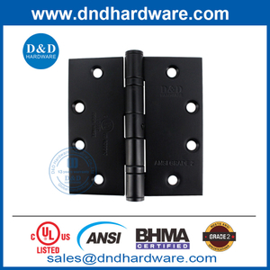 BHMA ANSI MATT สีดำสแตนเลส 304 NRP ประตูบานพับ DDSS001-ANSI-2-4.5X4.5X3.4