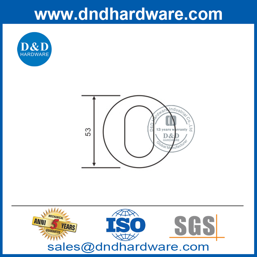สแตนเลสสตีลทรงกลมประตูคันโยกด้ามจับทรงกระบอกสำหรับประตูด้านใน DOD-DDES004