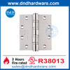 UL ระบุว่ามีไฟไหม้ความหนา 4.6 มม. บานพับประตูหนักบานพับ DDSS008-FR-5X4.5x4.6