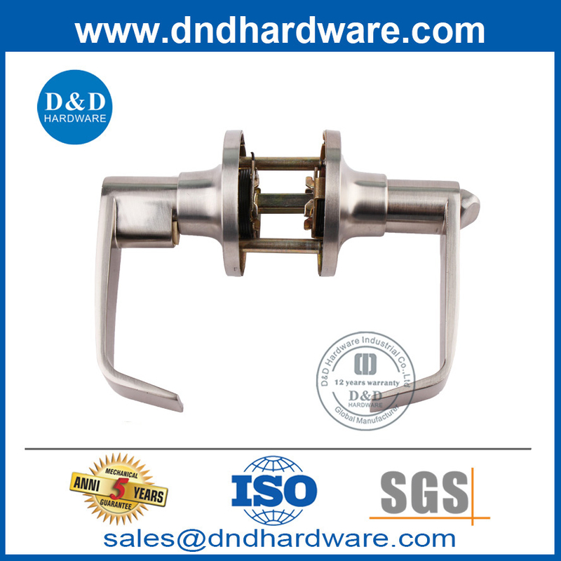 ราคาดีราคาล็อคคันโยกสีเงินสำหรับประตูภายนอก DDLK096