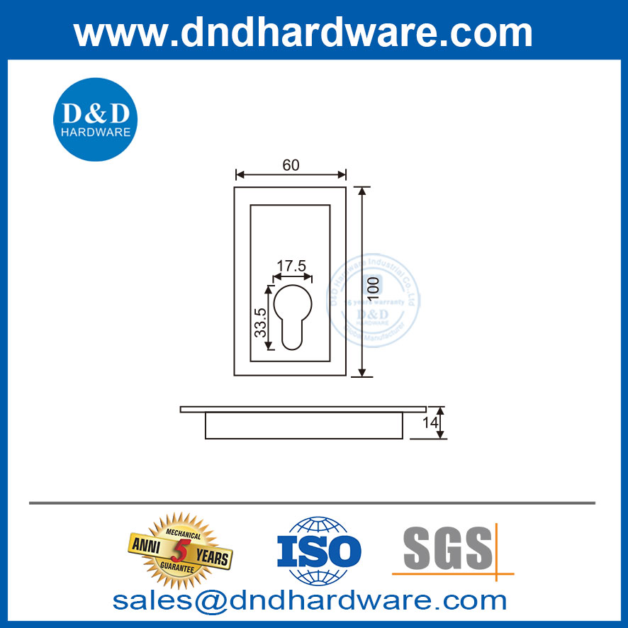 ตู้ครัวเฟอร์นิเจอร์จับคู่ลูกบิดและดึงสำหรับตู้ครัว DDFH077
