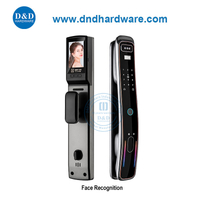 การจดจำใบหน้า 3 มิติล็อคประตูลายนิ้วมือสมาร์ทสมาร์ทดิจิตอลพร้อมกล้อง DDEL014