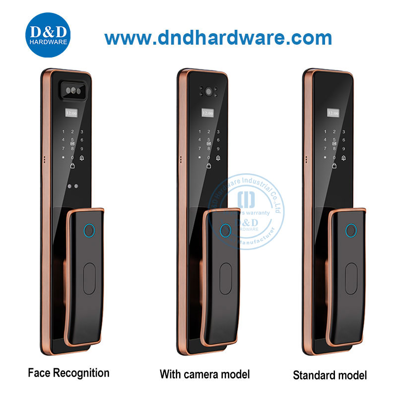 ดิจิตอล Fingerprint Fingerprint Remote Control Smart Door Lock พร้อมกล้อง DDEL011