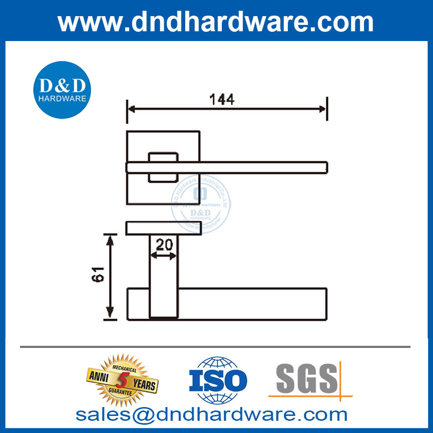 สแตนเลสสตีลยุโรปใหม่พิเศษสไตล์โมเดิร์นคันโยกสไตล์มือจับ DDTH047