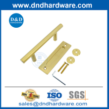 สแตนเลสสตีลทองคำและด้ามจับล้างสำหรับการเลื่อนประตูโรงนาฮาร์ดแวร์ DDBD102