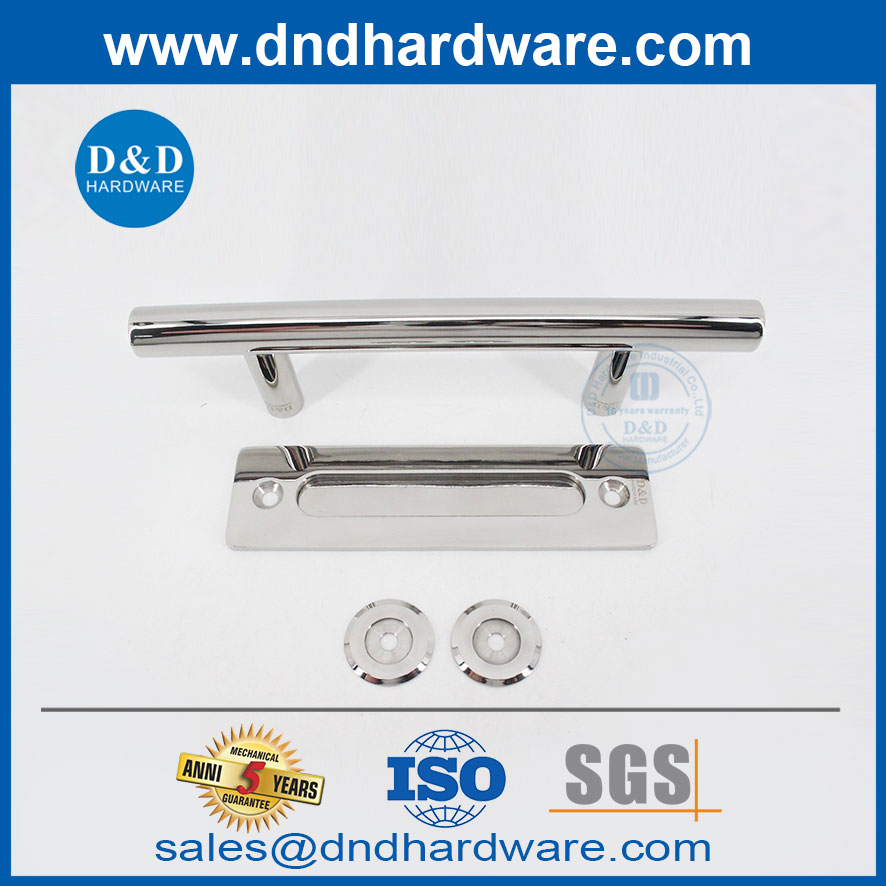 คาร์บอนเหล็กขัดเงารอบโรงนาประตูบานเลื่อนมือจับ DDBD102