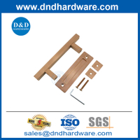 Satin Rose Golden Barn Door Flush มือจับประตูโรงนาขนาดใหญ่ที่จับ DDBD104