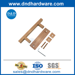 缎面玫瑰金谷仓门冲洗手柄大谷仓门把手ddbd104