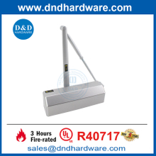 UL Silver Aluminum Alloy Swing Speed ​​Hydraulic 20-150kg ประตูใกล้ DDDC058