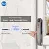 การจดจำใบหน้า 3 มิติ Fingerpint Smart Door Lock พร้อมวิธีปลดล็อคหลายวิธี DDEL001