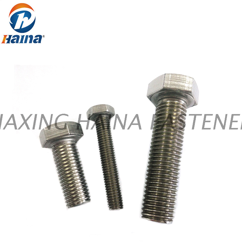 DIN933 A2-70 SS304 SS316 Stainless steel Full Threaded Hex Head Bolts ...