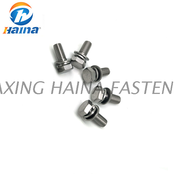 Vis à métaux à tête hexagonale SEM en acier inoxydable A2-70 316L