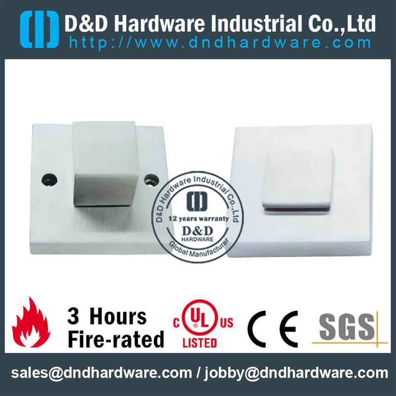 Antiferrugem quadrado moderno design higiênico partição polegar indicador para Bath Door-DDIK011
