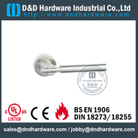 Chrome T Shape Internal Solid Lever Door Handle untuk Pintu Baja Pintu Masuk -DDSH046