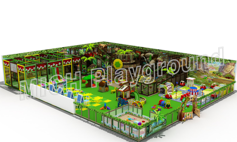 Kommerzieller 600 m² großes Kleinkind Indoor Soft Play -Bereich