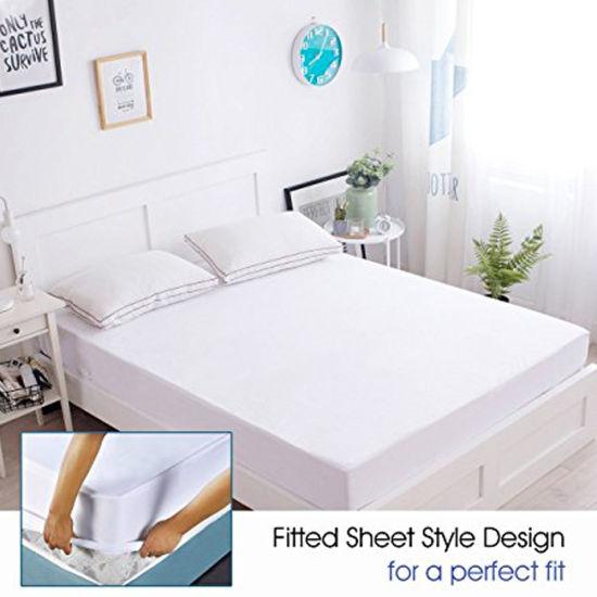 Waterproof, Dust Mite Proof, Bed Bug Proof Breathable Mattress Protector - Queen Size