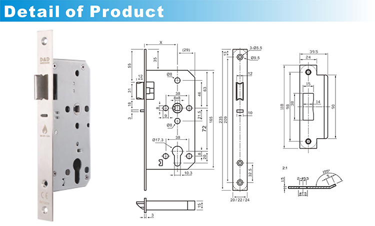 Night Latch Lock-DDML014-D&D Hardware