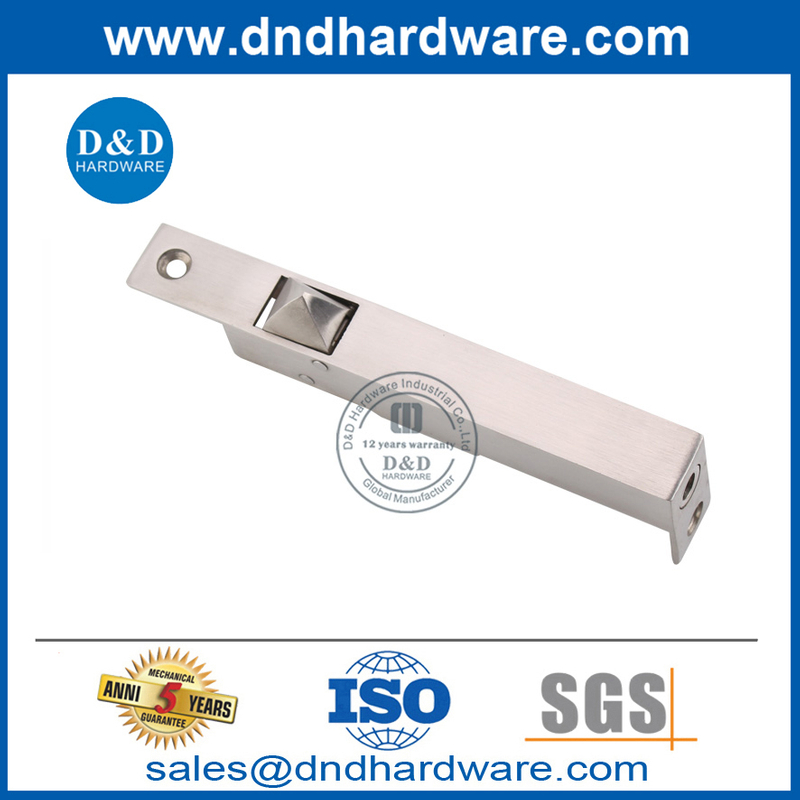 Sus304 Sideways Bolt Flush Automatic สำหรับ Double Door-DDDB023 ที่ได้รับการคืนเงิน