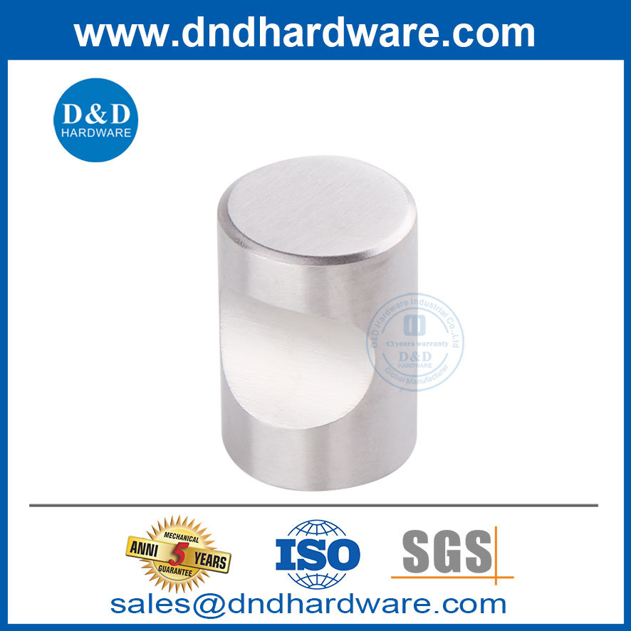 สีเงิน SUS304 ลิ้นชักดึงเฟอร์นิเจอร์ลูกบิดด้าม DDFH005