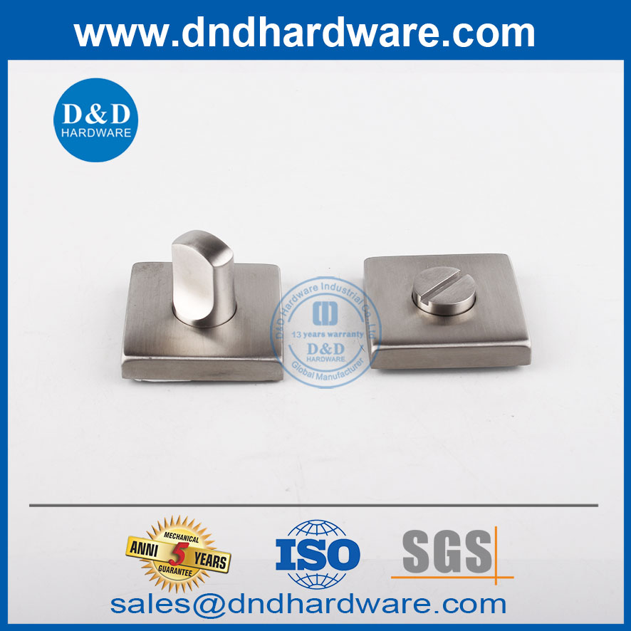 ประเภทสแตนเลสสตีลห้องน้ำแบบ thumbturn และปล่อยด้วยตัวบ่งชี้ DDIK008