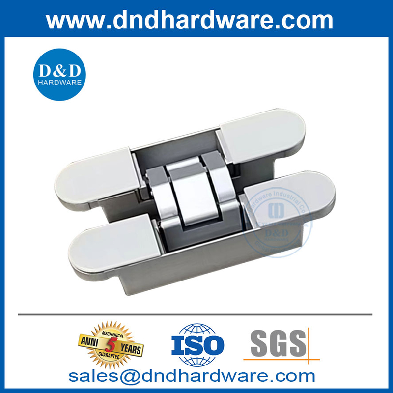 โลหะผสมสังกะสีและบานพับประตูที่ซ่อนอลูมิเนียม 3D ปรับบานพับที่มองไม่เห็น DDCH011